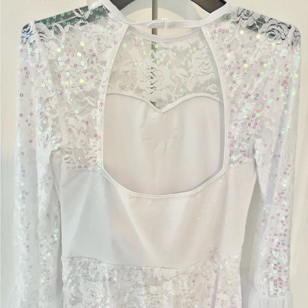 Revolution White Lace Dance Costume